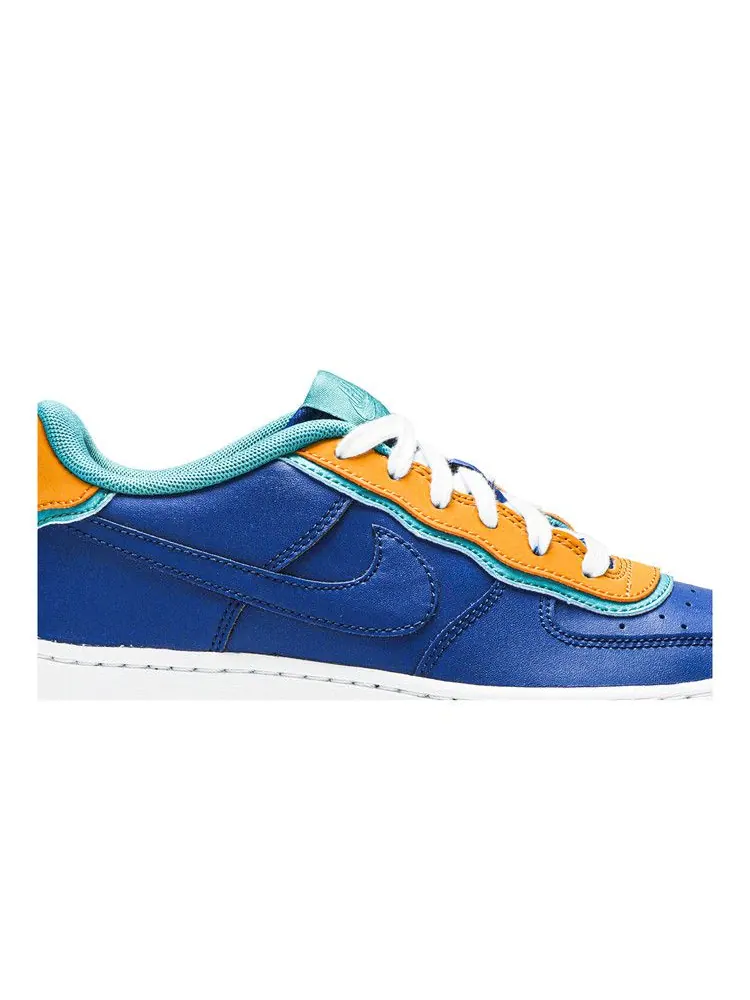 Кроссовки Nike Air Force 1 Low LV8 GS 'Double Layered - Indigo Force' — изображение 3 из 9, индиго/золотистый