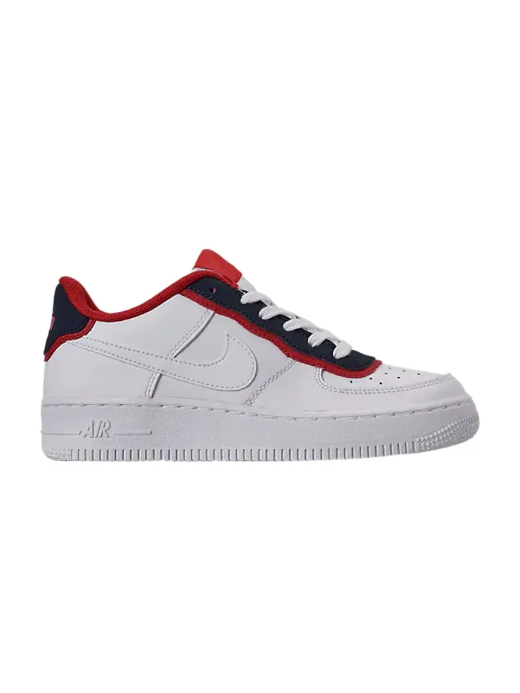 Кроссовки Nike Air Force 1 Low LV8 DBL GS 'Red Obsidian' — изображение 1 из 1, белый