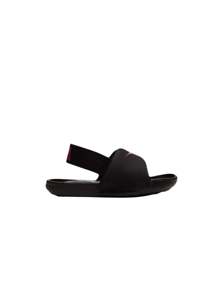 Сандалии Nike Kawa Slide TD 'Black Vivid Pink' — изображение 1 из 1, черный/черный/розовый