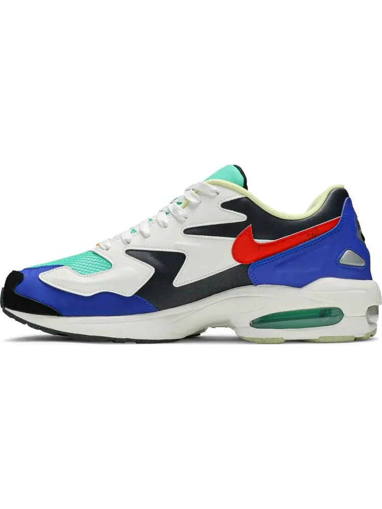 Кроссовки Nike Air Max 2 Light SP 'Sail Obsidian Blue' — изображение 3 из 8, бежевый