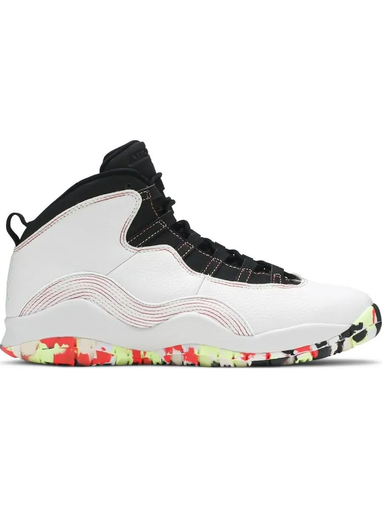 Кроссовки Air Jordan 10 Retro SE GS Ember Glow — изображение 1 из 8, белый