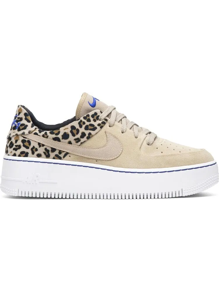 Кроссовки Nike Wmns Air Force 1 Sage Low Premium 'Leopard' — изображение 1 из 8, загар