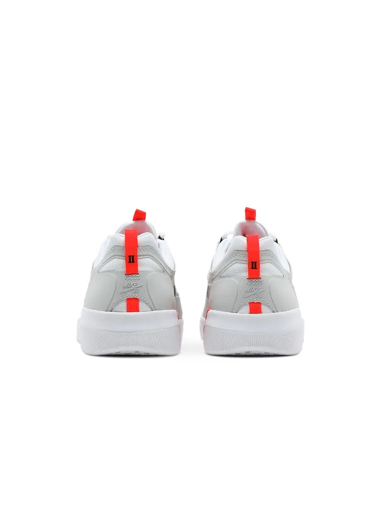 Кроссовки Nyjah Free 2 SB 'Neutral Grey Bright Crimson' — изображение 6 из 8, серый яркий