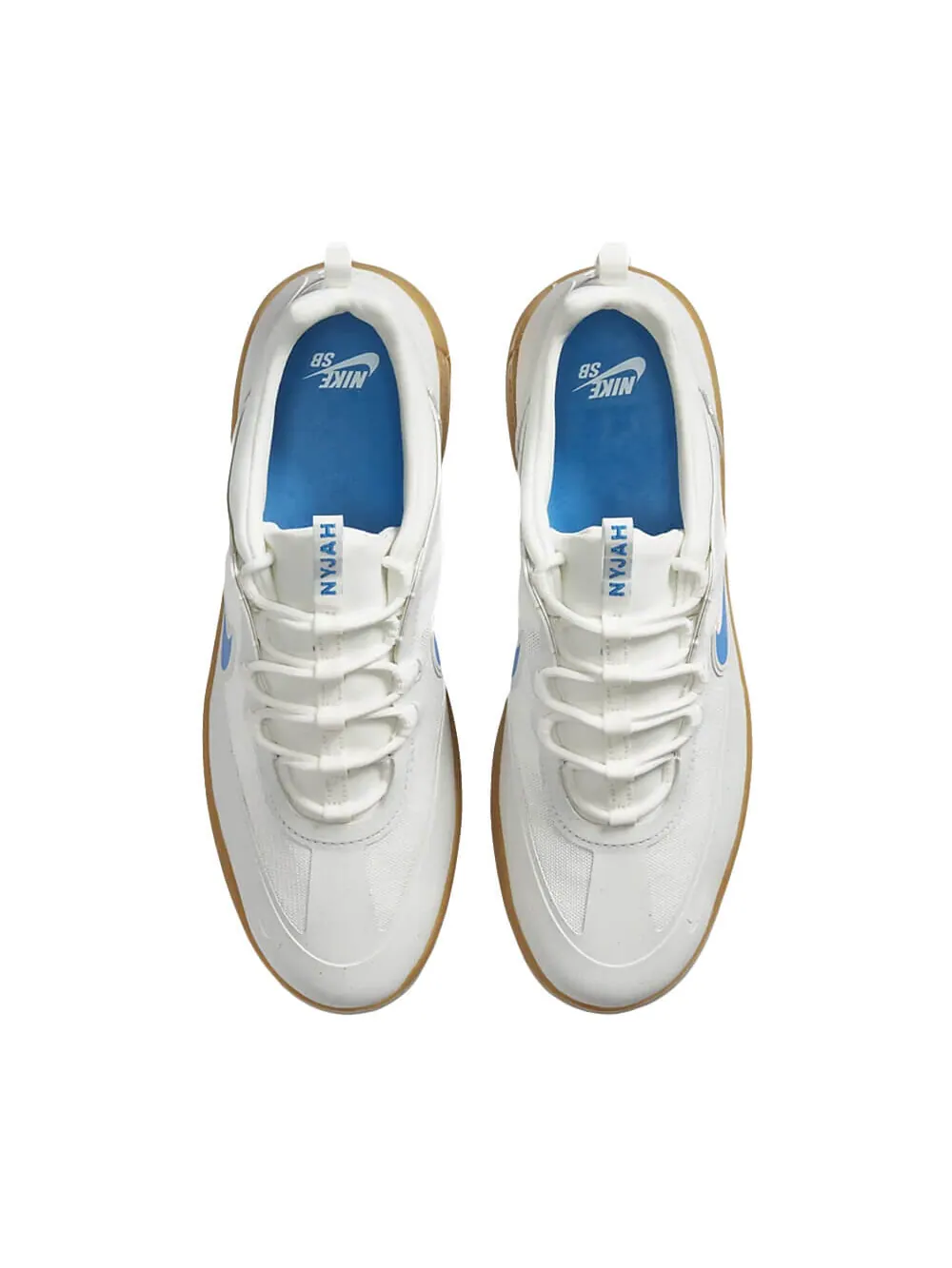 Скейтерские кеды Nike SB Nyjah Free 2 Premium — изображение 2 из 4, белый/голубой