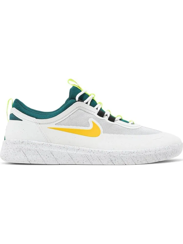 Кроссовки Nike Nyjah Free 2 SB 'White Geode Teal Gold' — изображение 1 из 8, белый