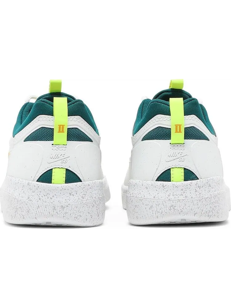Кроссовки Nike Nyjah Free 2 SB 'White Geode Teal Gold' — изображение 6 из 8, белый