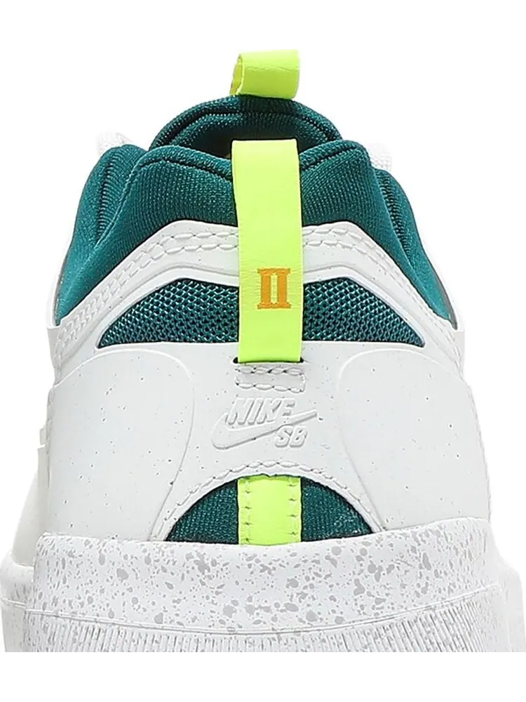 Кроссовки Nike Nyjah Free 2 SB 'White Geode Teal Gold' — изображение 7 из 8, белый