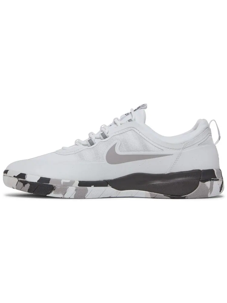 Кроссовки Nike Nyjah Free 2 SB 'White Grey Camo' — изображение 3 из 8, белый