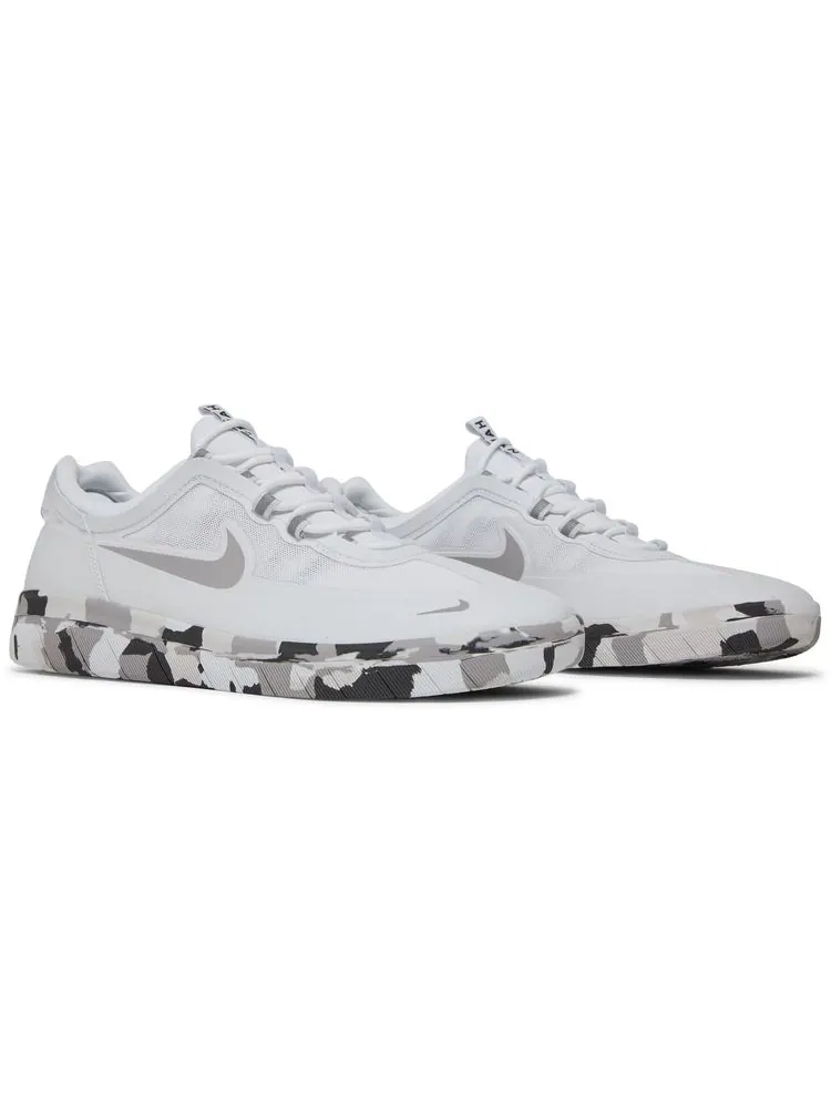Кроссовки Nike Nyjah Free 2 SB 'White Grey Camo' — изображение 8 из 8, белый