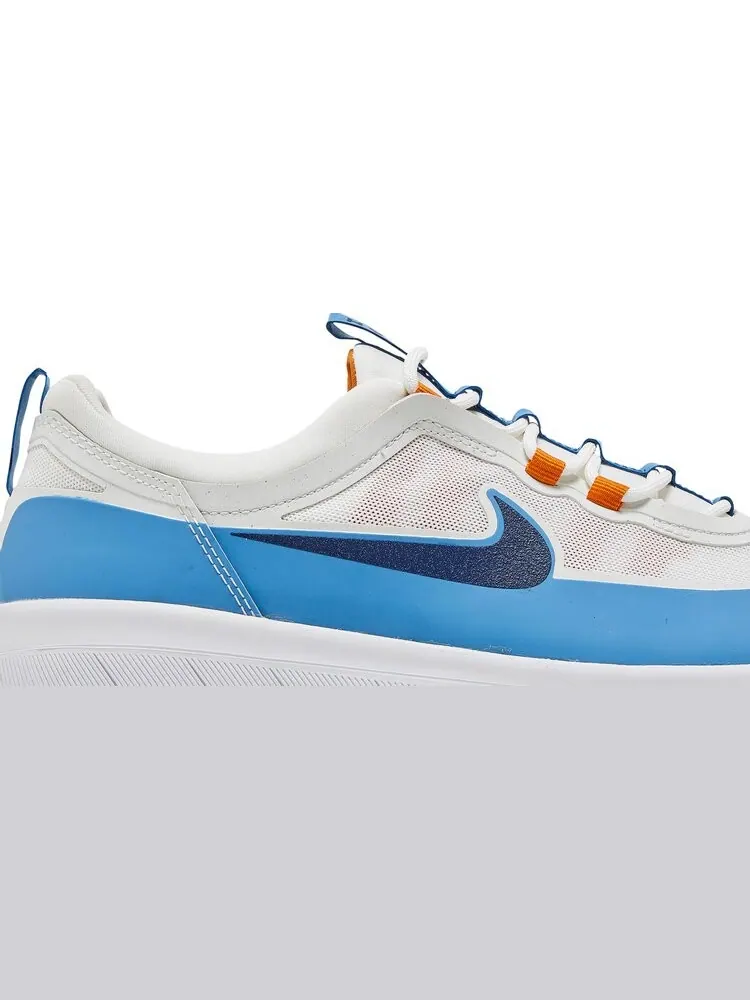 Кроссовки Nike Nyjah Free 2 SB 'White Dutch Blue' — изображение 2 из 8, белый