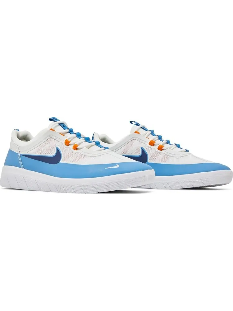 Кроссовки Nike Nyjah Free 2 SB 'White Dutch Blue' — изображение 8 из 8, белый