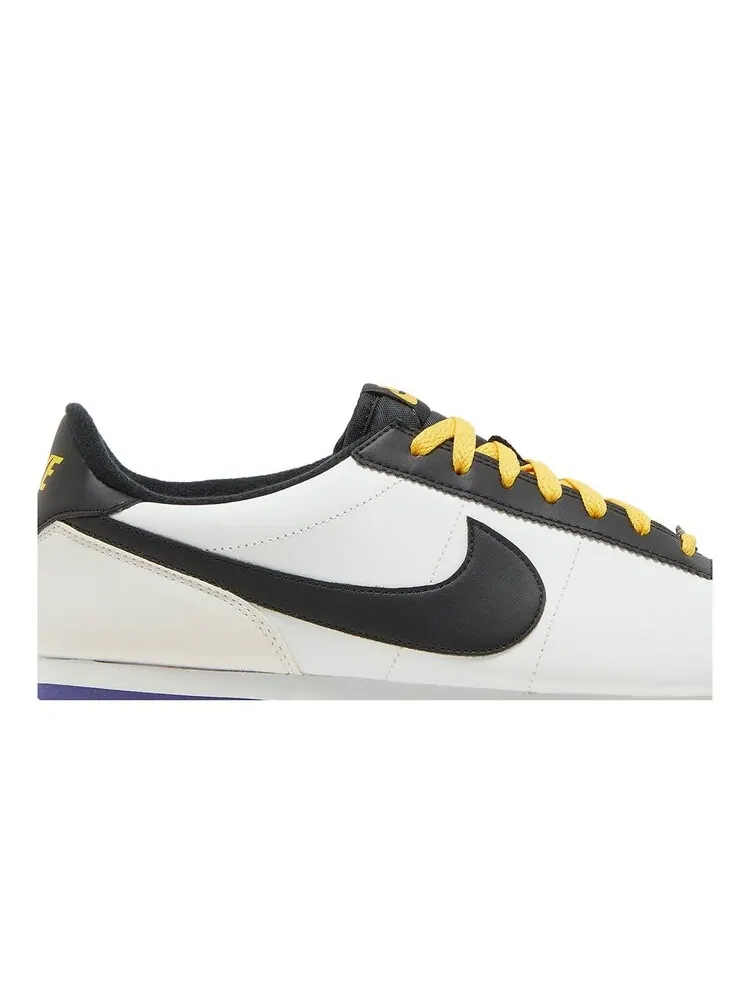 Кроссовки Nike Cortez Basic Leather 'White Black Amarillo' — изображение 2 из 4, белый
