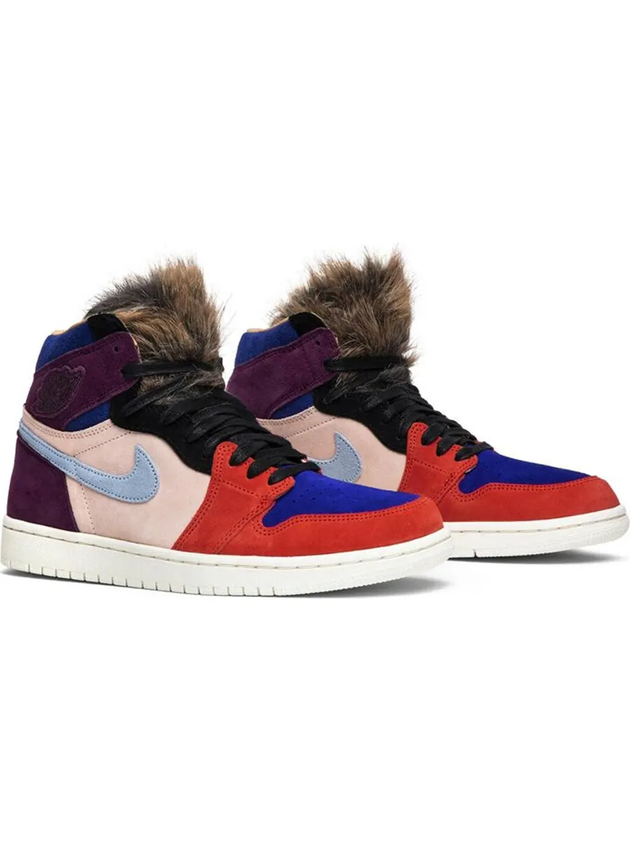 Кроссовки Nike Air Jordan х Aleali May Wmns 1 Retro High 'Court Lux' — изображение 2 из 4, мультиколор