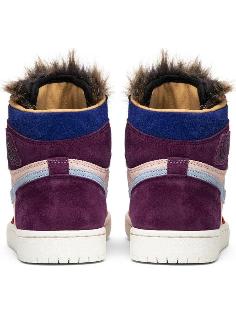Кроссовки Nike Air Jordan х Aleali May Wmns 1 Retro High 'Court Lux' — изображение 3 из 4, мультиколор