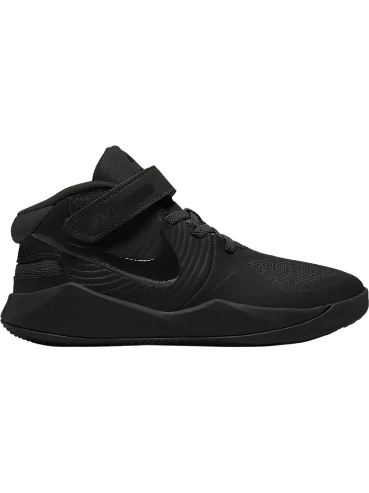 Кроссовки Nike Team Hustle D9 FlyEase PS 'Black' — изображение 1 из 1, черный
