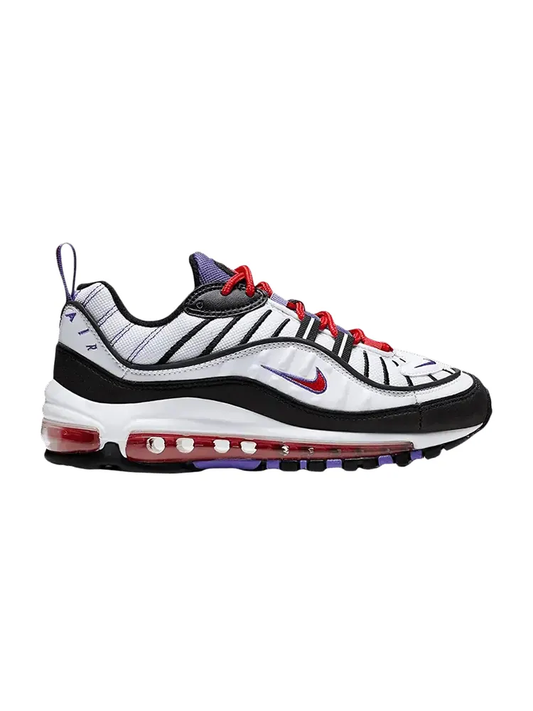 Кроссовки Nike Air Max 98 GS 'Raptors' — изображение 1 из 1, белый/красный/черный