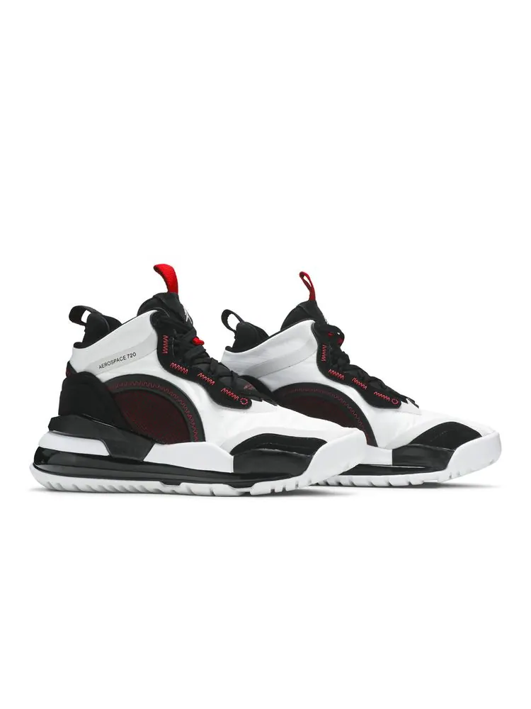 Кроссовки Jordan Aerospace 720 'White Black Gym Red' — изображение 8 из 8, белый черный красный