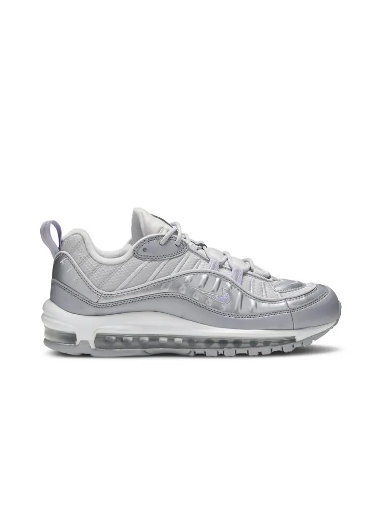 Кроссовки Wmns Air Max 98 'Lilac Metallic Silver' — изображение 1 из 8, металлик серебристый