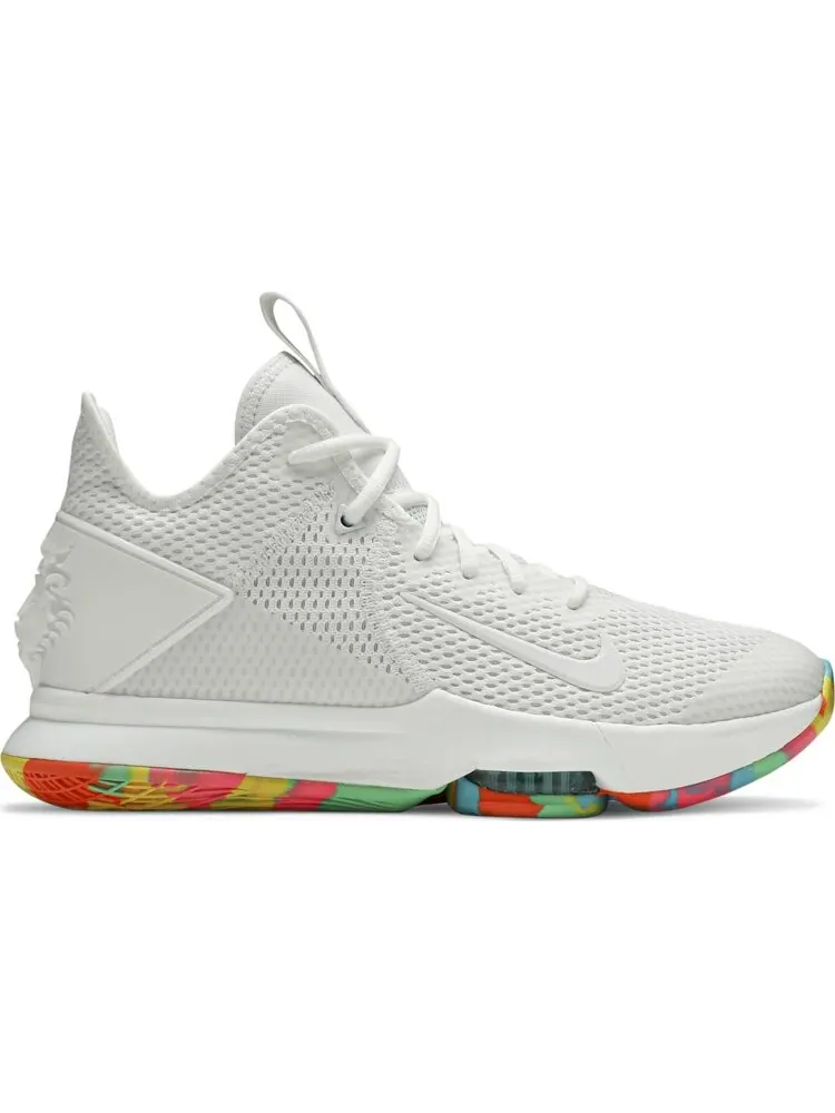 Кроссовки Nike LeBron Witness 4 'White Multi Camo' — изображение 1 из 8, белый