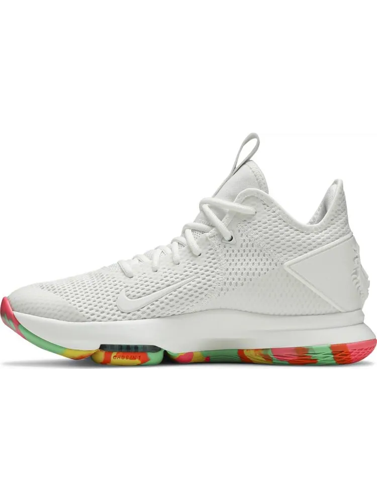 Кроссовки Nike LeBron Witness 4 'White Multi Camo' — изображение 3 из 8, белый