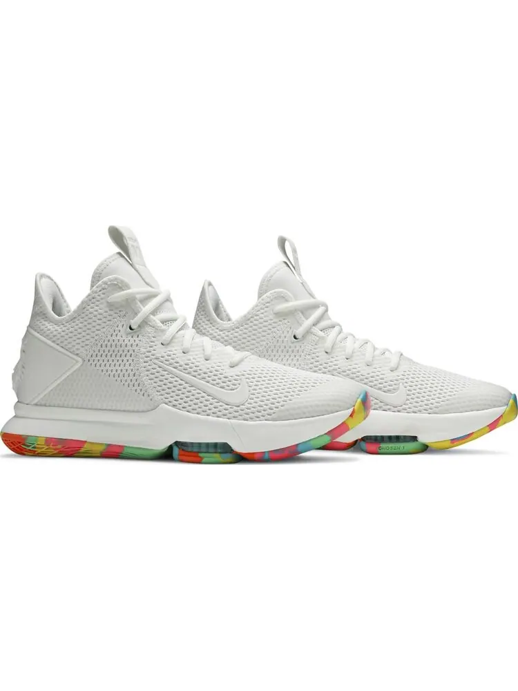 Кроссовки Nike LeBron Witness 4 'White Multi Camo' — изображение 8 из 8, белый