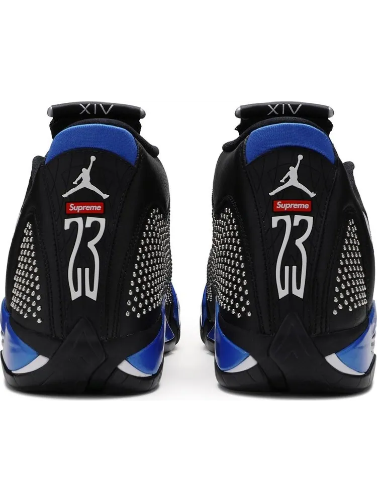 Кроссовки Supreme x Air Jordan 14 Retro Black Varsity Royal — изображение 7 из 9, черный
