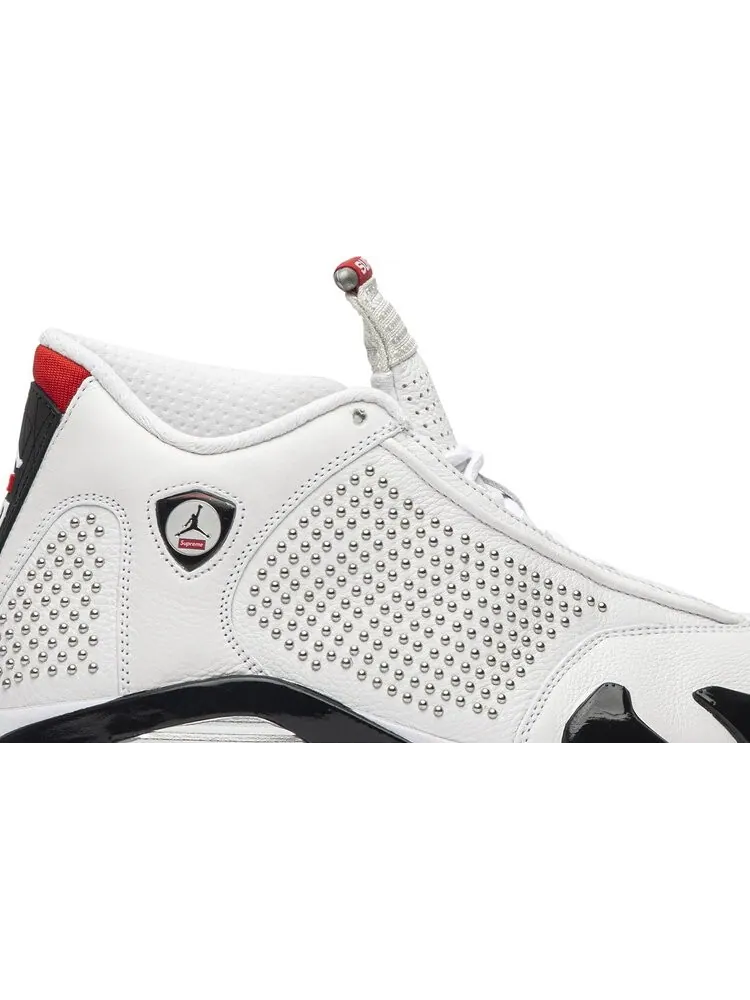 Кроссовки Supreme x Air Jordan 14 Retro White — изображение 2 из 8, белый