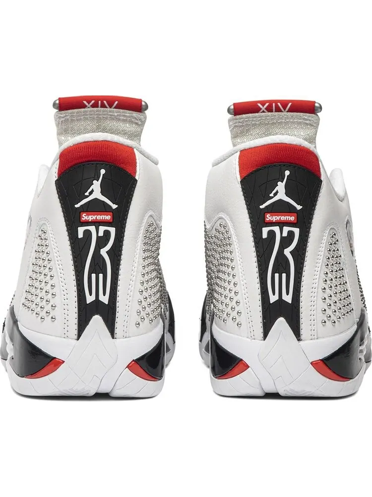 Кроссовки Supreme x Air Jordan 14 Retro White — изображение 6 из 8, белый