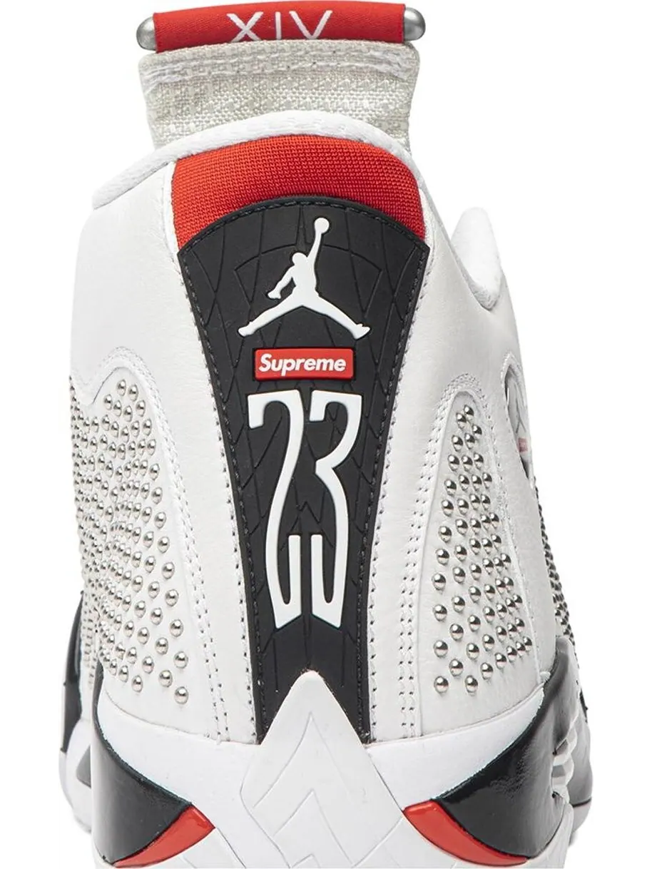 Кроссовки Supreme x Air Jordan 14 Retro White — изображение 7 из 8, белый