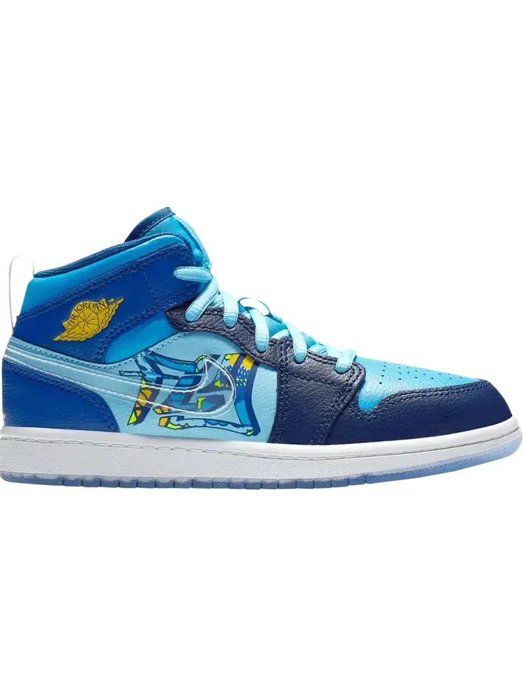 Кроссовки Air Jordan 1 Mid PS Fly — изображение 1 из 1, синий