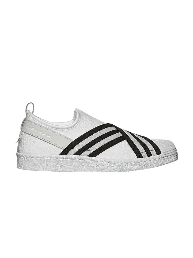 Кроссовки Adidas White Mountaineering x Superstar Slip-On — изображение 1 из 1, белый черный