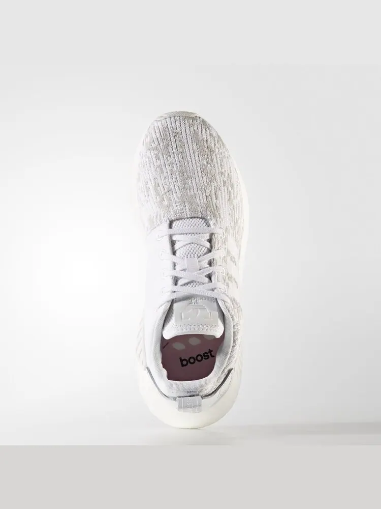 Кроссовки Adidas Wmns NMD_R2 'White Grey' — изображение 3 из 4, белый