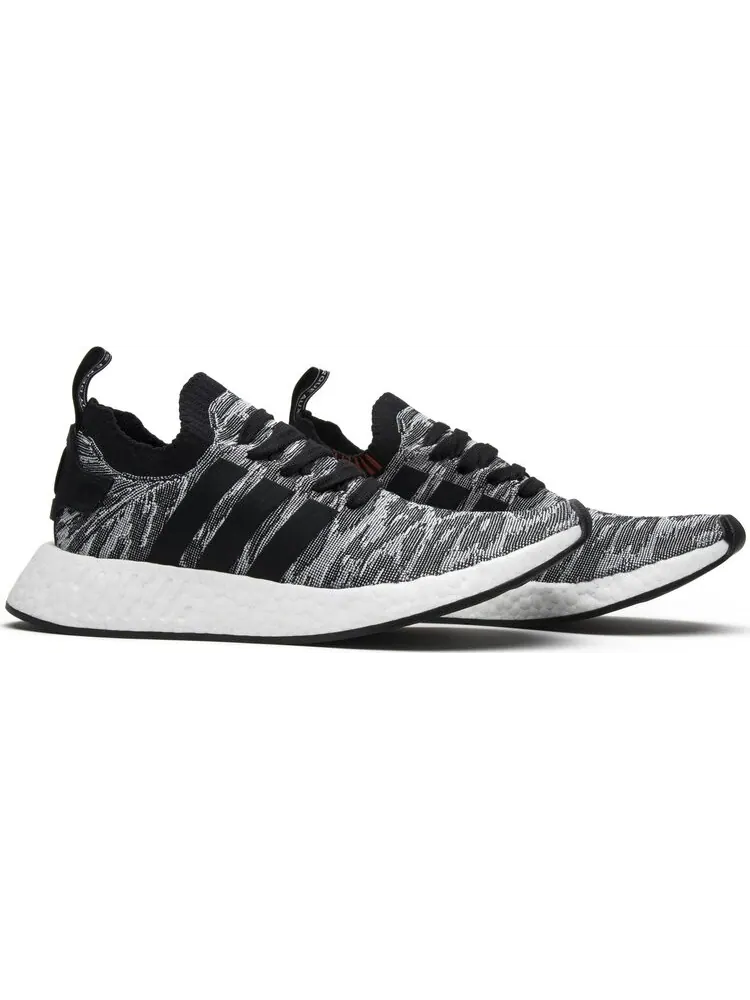Мужские кроссовки Adidas NMD R2 Primeknit — изображение 8 из 8, черный/серый/белый