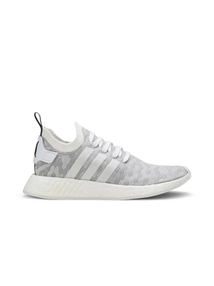 Кроссовки Adidas Wmns NMD_R2 Primeknit 'White Black Pink' — изображение 1 из 4, белый