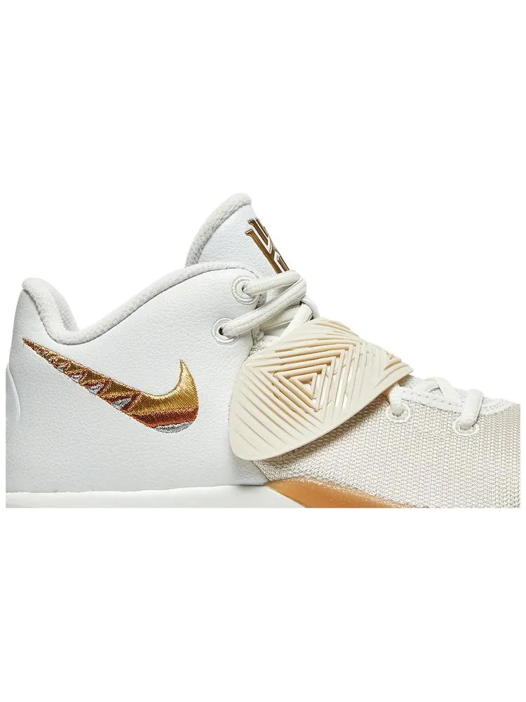 Кроссовки Nike Kyrie Flytrap 3 EP 'White Metallic Gold' — изображение 2 из 8, белый