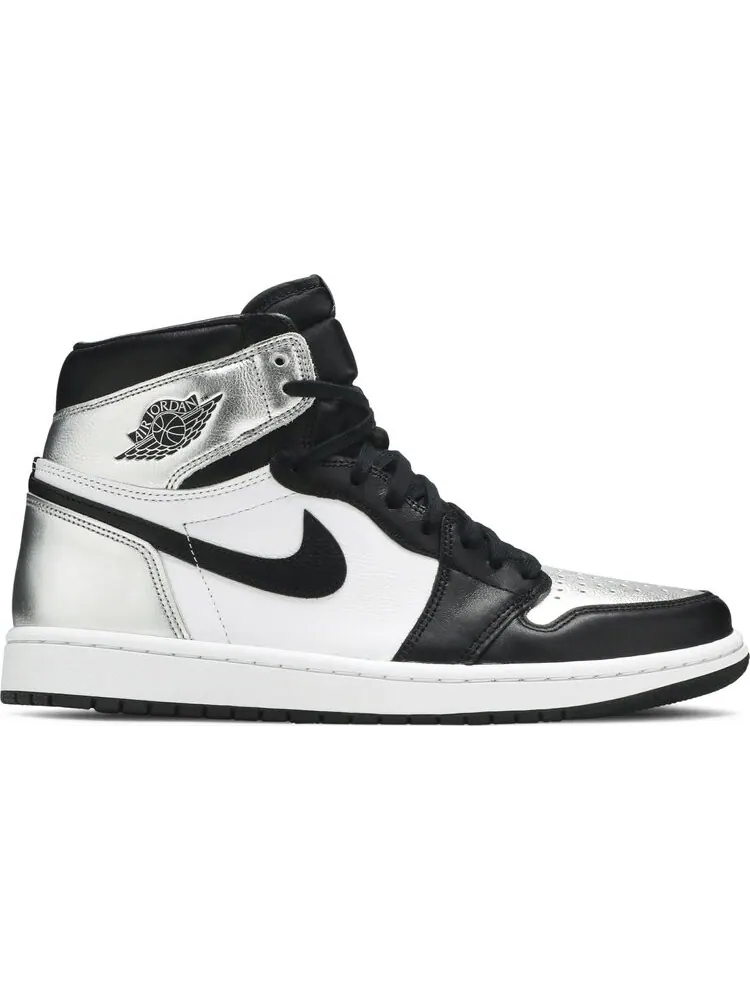 Кроссовки Wmns Air Jordan 1 Retro High OG Silver Toe — изображение 1 из 8, серебряный