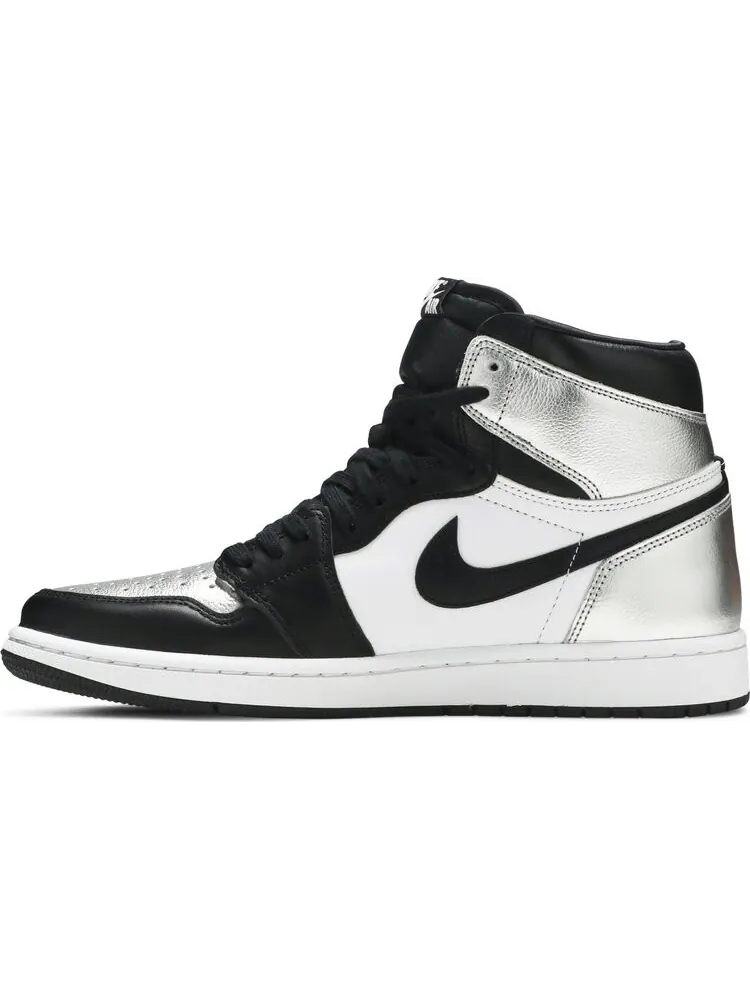 Кроссовки Wmns Air Jordan 1 Retro High OG Silver Toe — изображение 3 из 8, серебряный