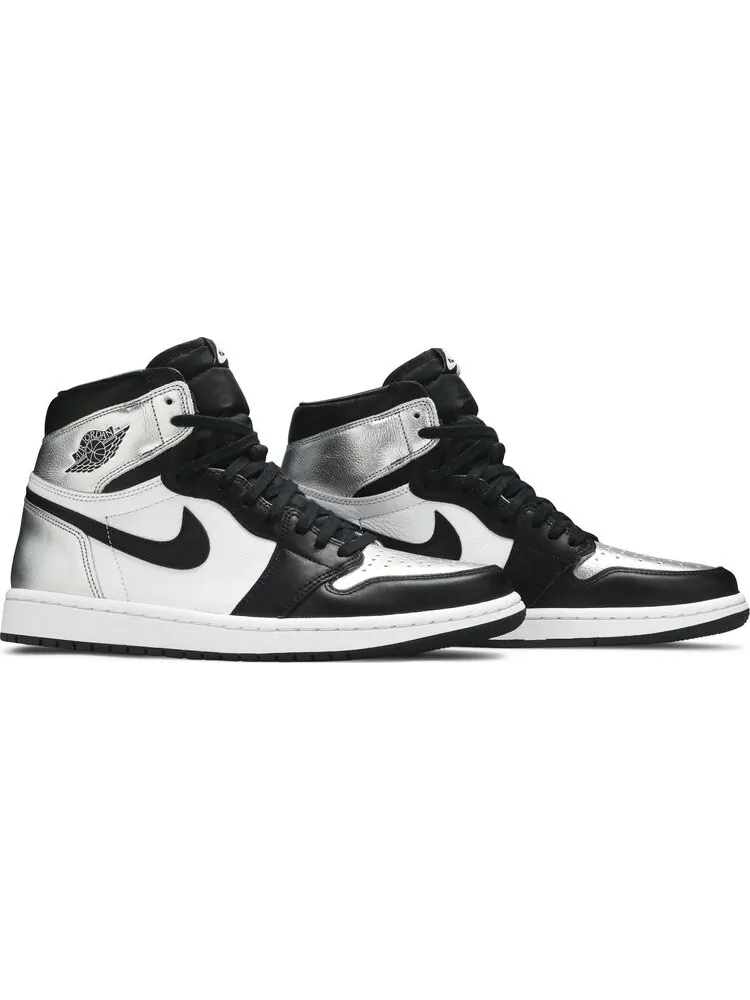 Кроссовки Wmns Air Jordan 1 Retro High OG Silver Toe — изображение 8 из 8, серебряный