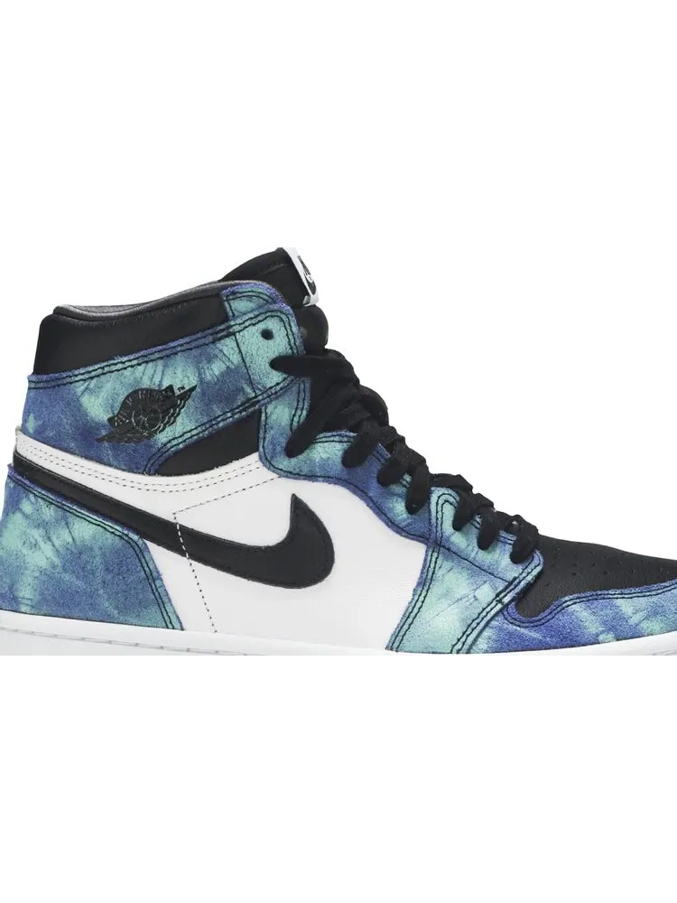 Кроссовки Wmns Air Jordan 1 Retro High OG Tie-Dye — изображение 2 из 8, зеленый
