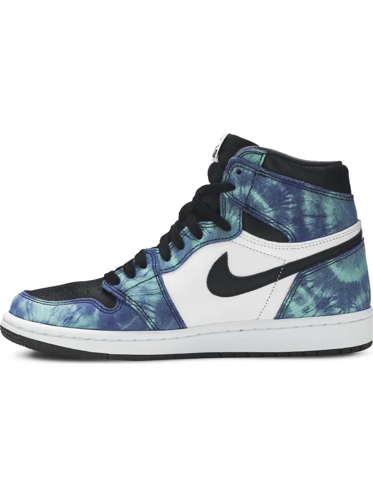 Кроссовки Wmns Air Jordan 1 Retro High OG Tie-Dye — изображение 3 из 8, зеленый