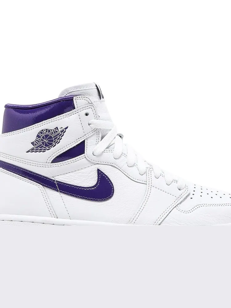 Кроссовки Wmns Air Jordan 1 High OG Court Purple — изображение 2 из 10, фиолетовый