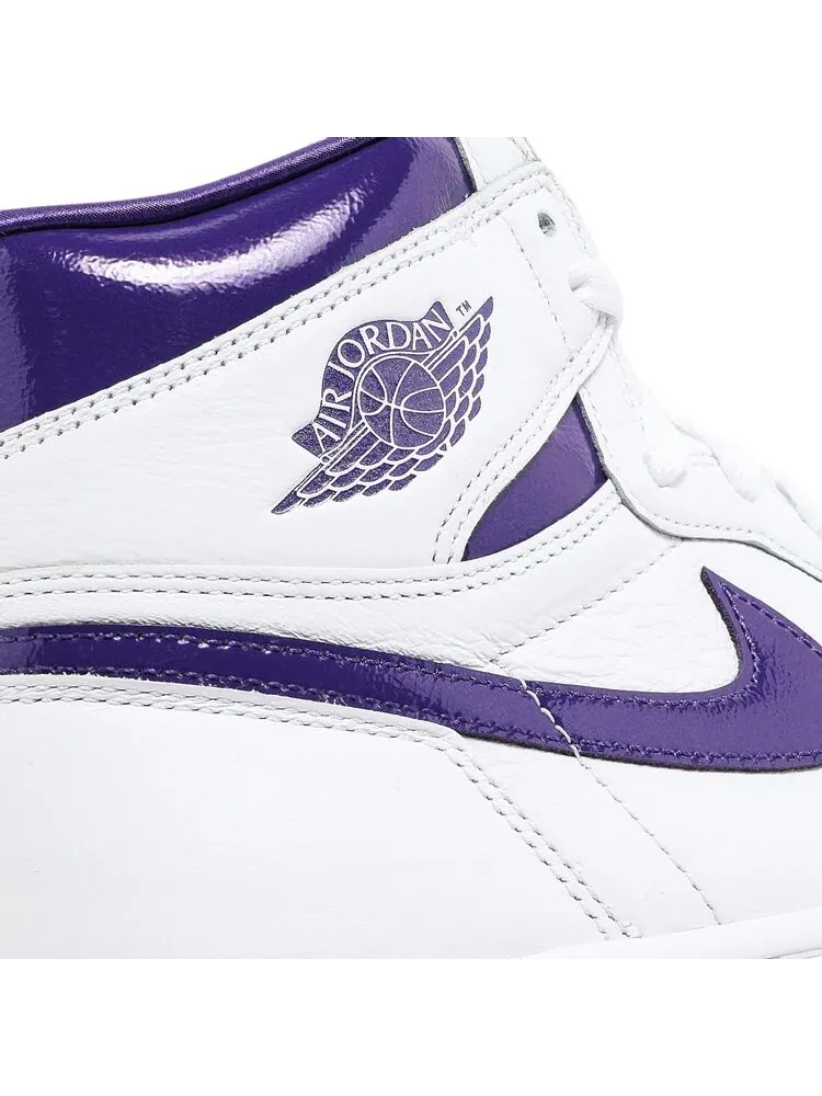 Кроссовки Wmns Air Jordan 1 High OG Court Purple — изображение 9 из 10, фиолетовый