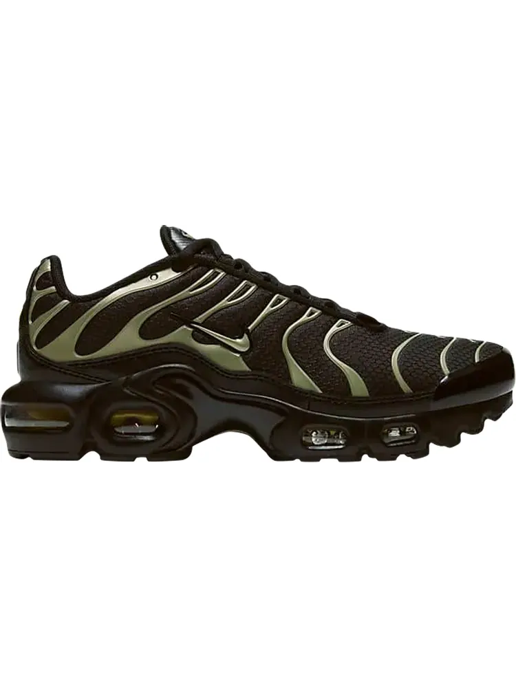 Кроссовки Nike Air Max Plus GS 'Black Metallic Gold' — изображение 1 из 1, черный
