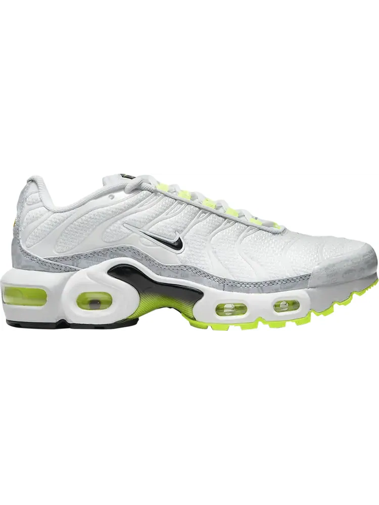 Кроссовки Nike Air Max Plus GS 'Reflective Logo - White Volt' — изображение 1 из 1, белый