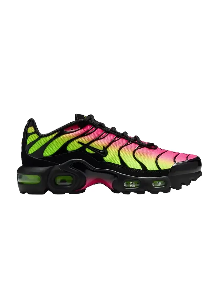 Кроссовки Nike Air Max Plus GS 'Black Hyper Pink Volt' — изображение 1 из 1, черный