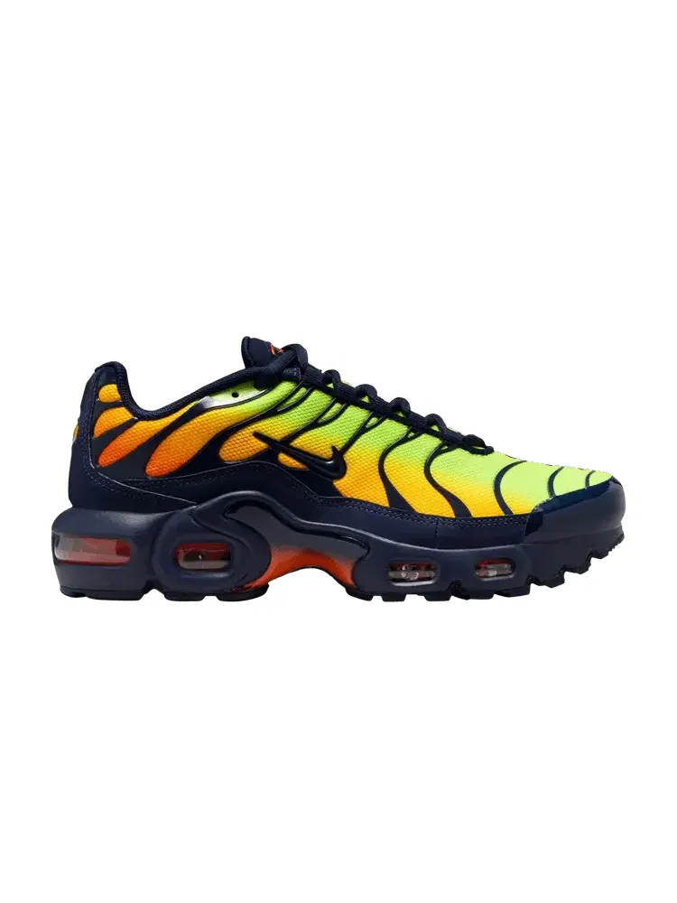 Кроссовки Nike Air Max Plus GS 'Lemon Venom' — изображение 1 из 1, оранжевый/синий