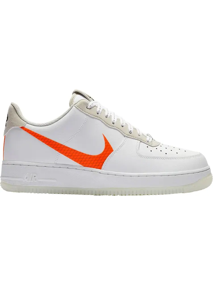 Кроссовки Nike Air Force 1 Low 'Orange Swoosh' — изображение 1 из 1, белый