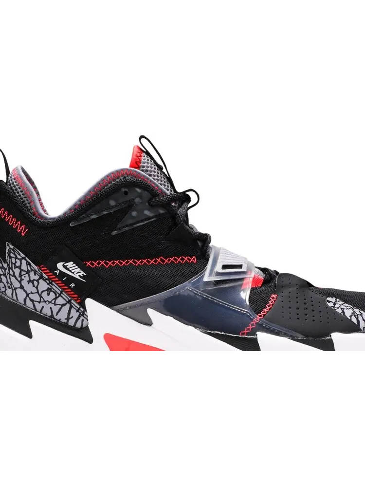 Кроссовки Jordan Why Not Zer0.3 PF Black Cement — изображение 2 из 8, черный