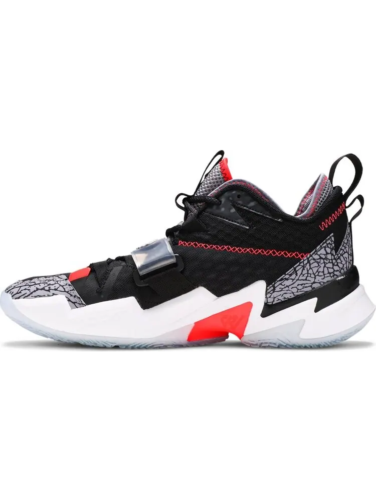 Кроссовки Jordan Why Not Zer0.3 PF Black Cement — изображение 3 из 8, черный