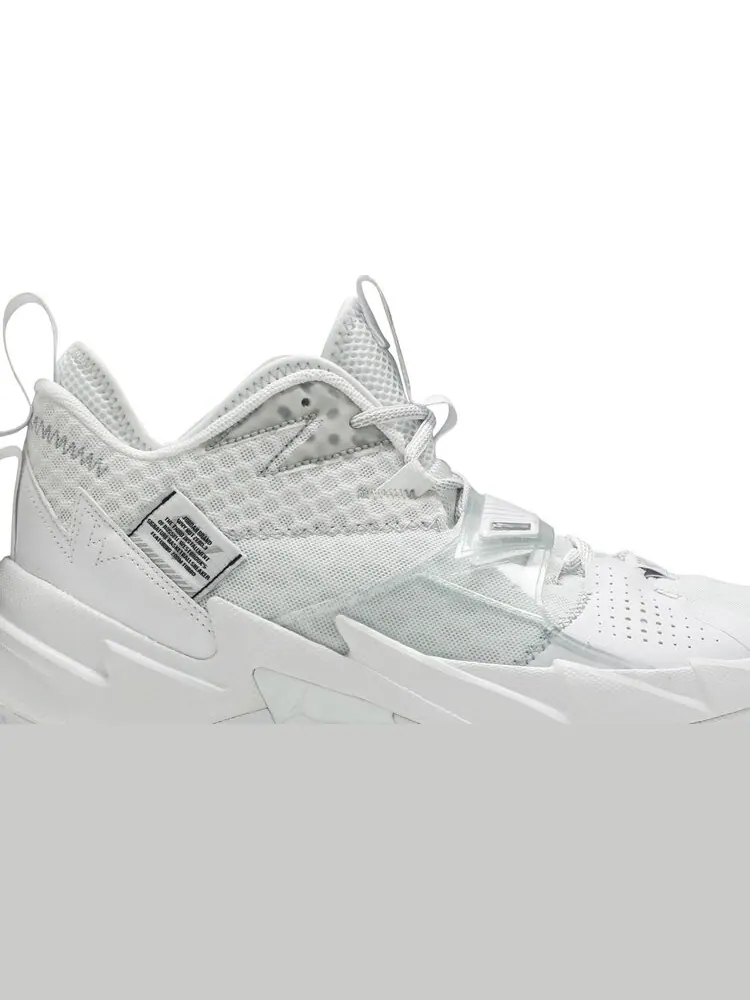 Кроссовки Jordan Why Not Zer0.3 PF Triple White — изображение 2 из 8, белый